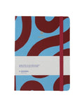 Notizbuch in Braun Blau von a Journal von vorne