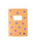 Notizheft liniert I Apricot/Smilies Lila
