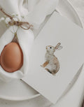 Postkarte zu Ostern mit Osterhase von Eulenschnitt