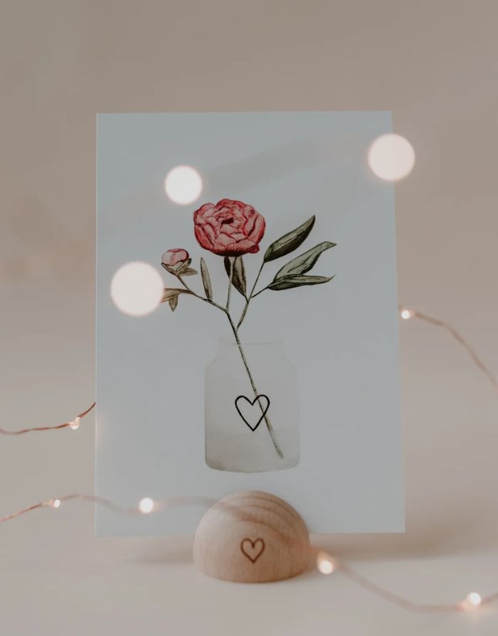 Postkarte I Flower