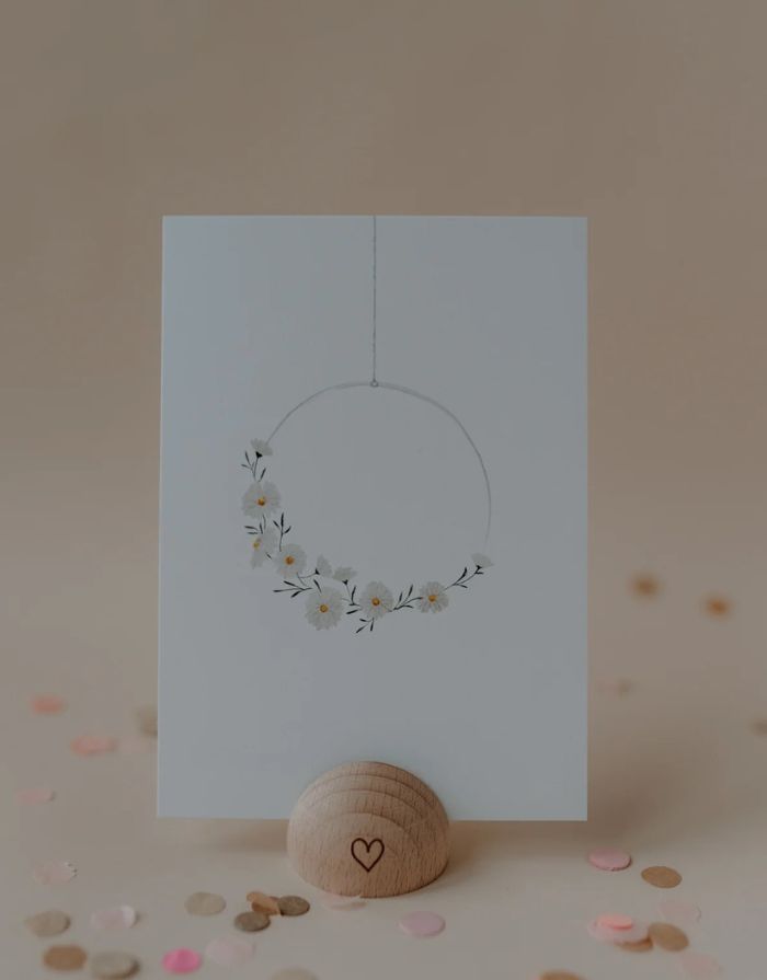 Postkarte I Flower Wreath