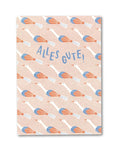Postkarte I Gänse - Alles Gute Rosa