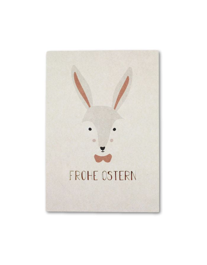 Postkarte I Hasengesicht - Frohe Ostern