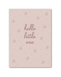Postkarte I Hello Little One - rosa