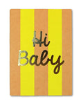 Postkarte I Hi Baby - Lachs/Gelb