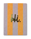 Postkarte I Hi. - Flieder/Lachs