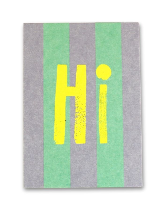 Postkarte I Hi Flieder/Mint/Neon