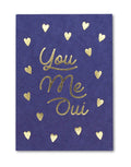 Postkarte I You Me Oui