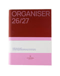 Spiral Organiser 2026/2027 Pink von A-Journal mit Spiralbindung für Schule, Studium und Terminplanung von vorne