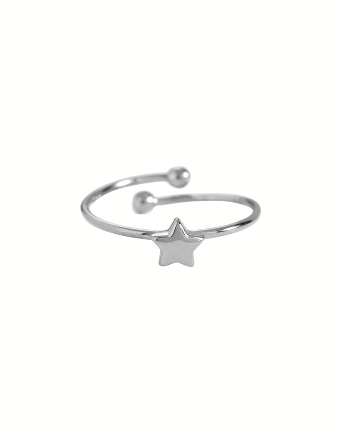 Ring Single Star I Silber