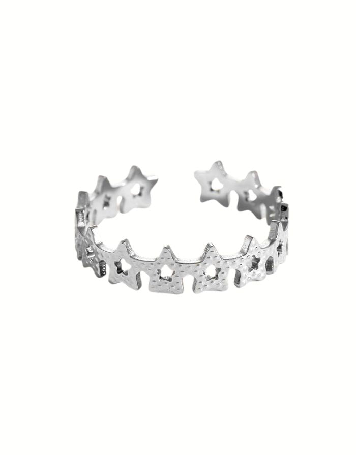 Ring Stars I Silber