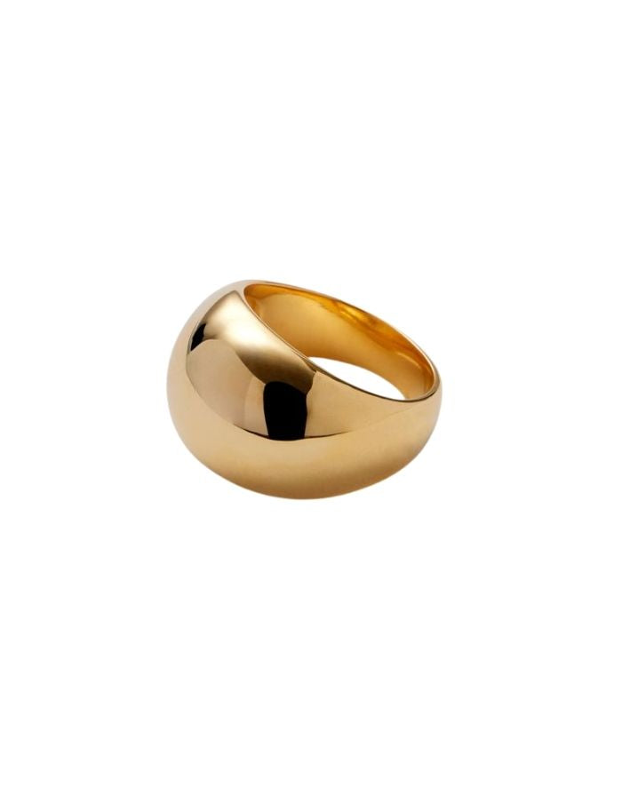 Pernille Corydon Faith Ring gold chunky, polierte Oberfläche, organische Form.