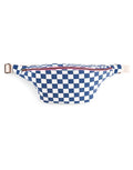 Bauchtasche I Checks Ecru Navy Blue