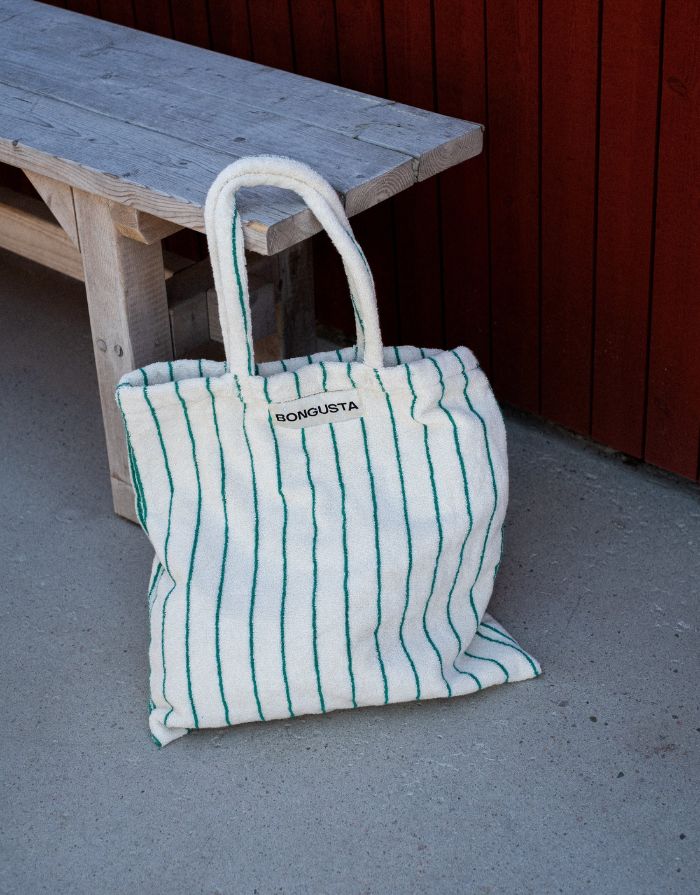 Beutel Frottee I Pure White/Grass
