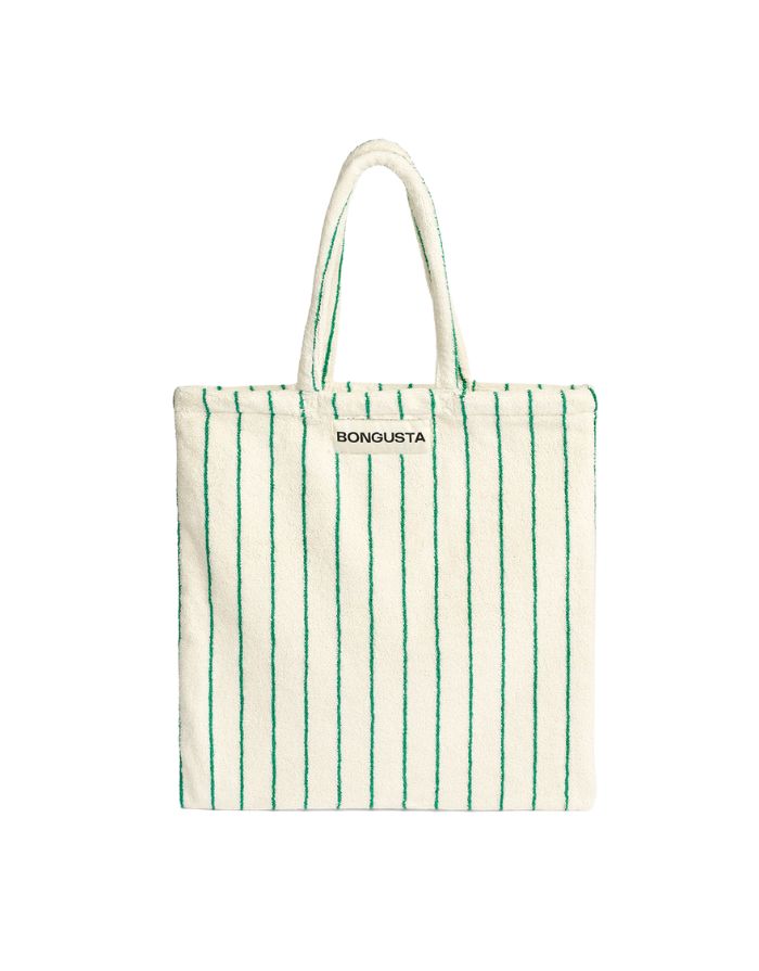 Beutel Frottee I Pure White/Grass