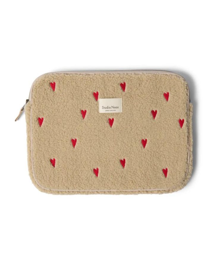 Laptoptasche 13‘‘ Teddy I Ecru Hearts