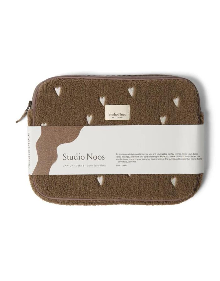 Laptoptasche 13’‘ Teddy I Brown Hearts