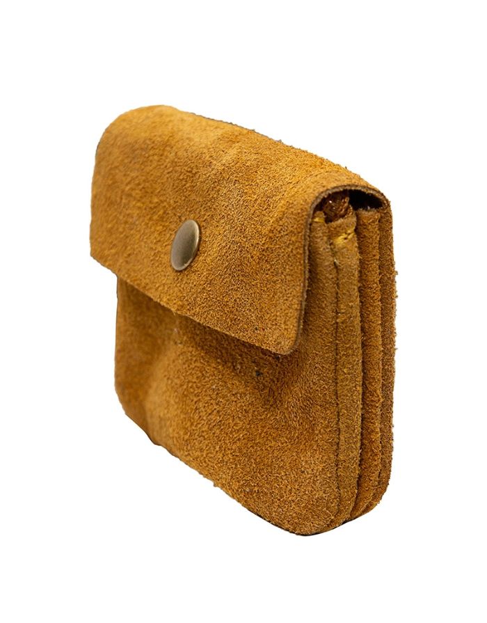 Portemonnaie Leder Klein I Ocker