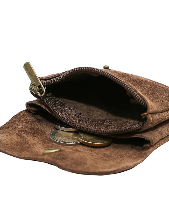 Portemonnaie Leder Klein I Taupe