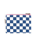 Purse Marie I Checks Blue Ecru