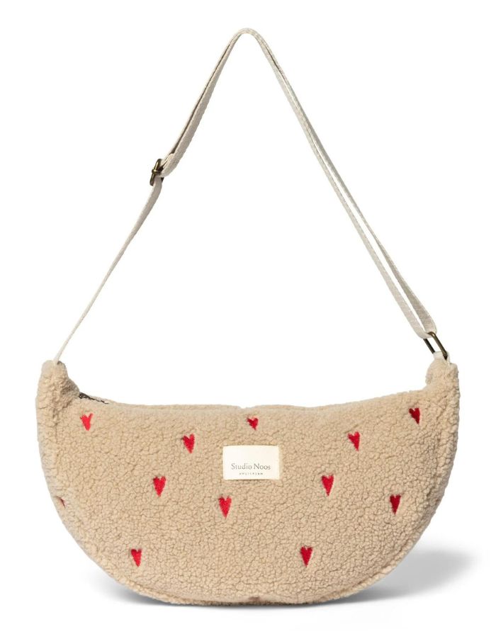 Tasche Fanny Pack Teddy I Ecru Hearts