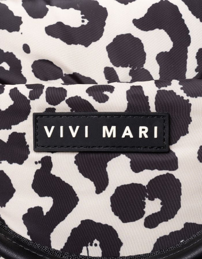 Padded Tote Bag Small I Leo Splashes Black/Sand