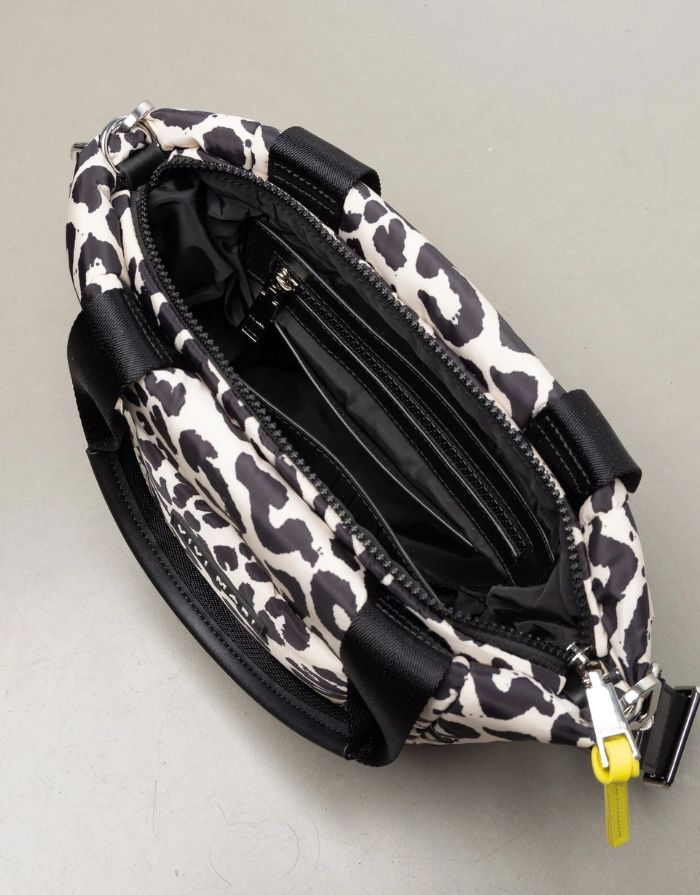 Padded Tote Bag Small I Leo Splashes Black/Sand