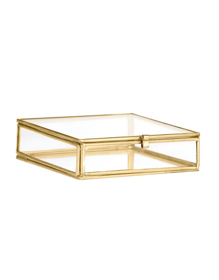 Aufbewahrung Quadrat Glas I 10,5x10,5x3,5 cm