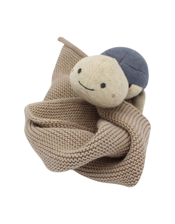 Kuscheltuch Schildkröte I Creme/Blau