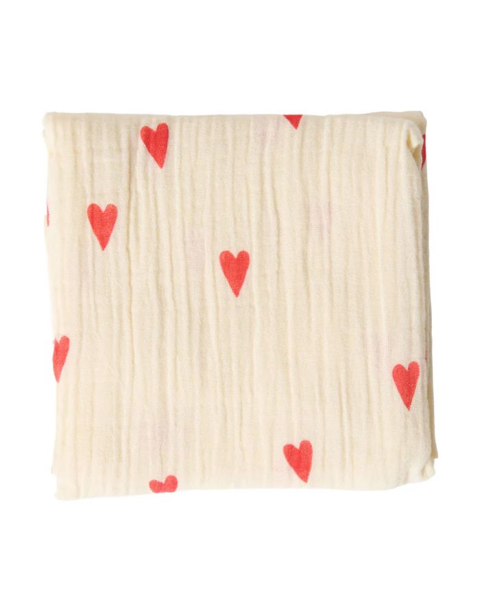 Musselin Swaddle 70x70cm I Natural Hearts