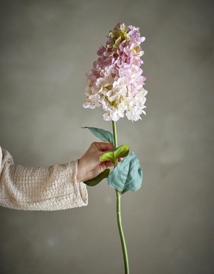 Kunstblume Hydrangea Stiel I Rose