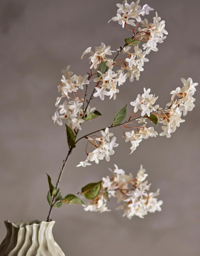 Kunstblume Myrtle Zweig I Weiß