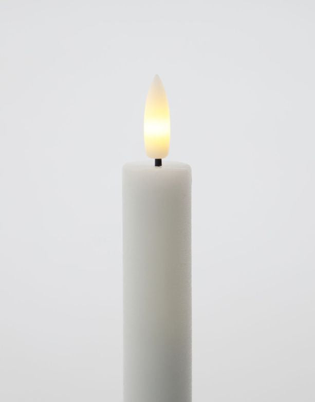 Stabkerze LED 2er-Set Large I Weiß