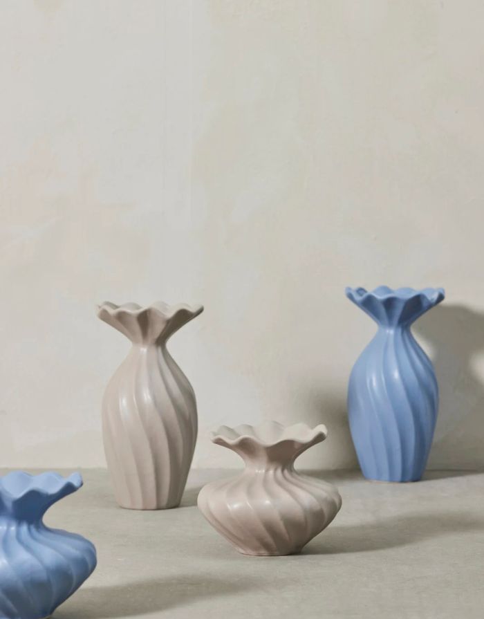 Vase Susille H 25cm I Leinen