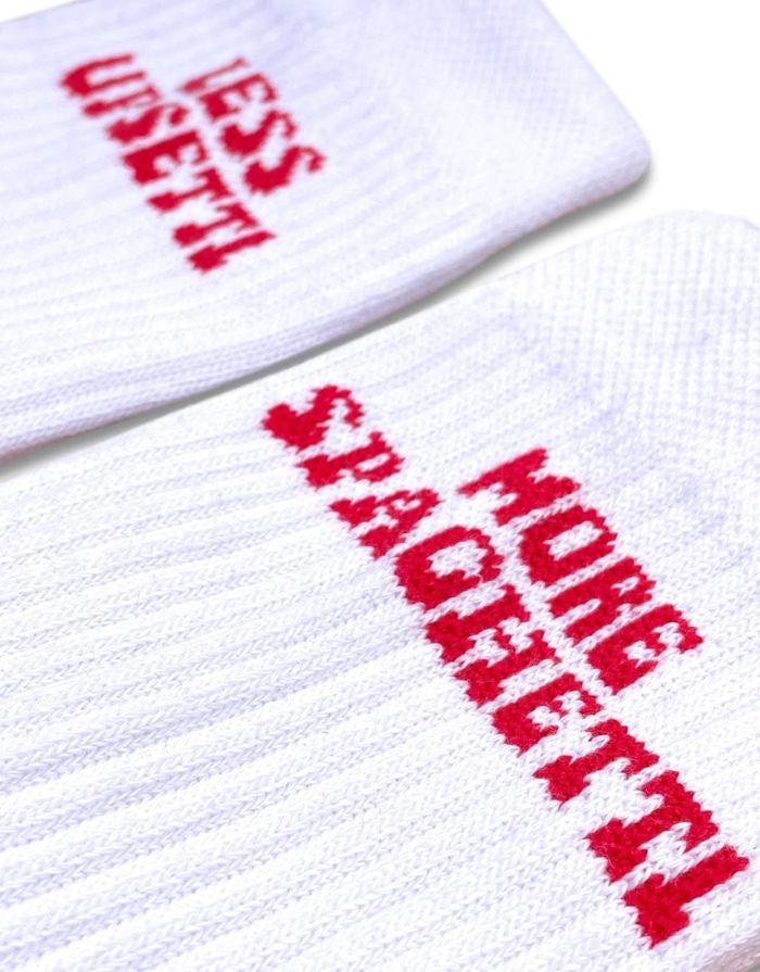 Socken Less Upsetti I Weiß