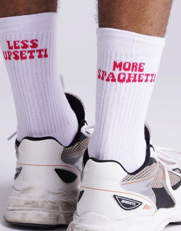 Socken Less Upsetti I Weiß