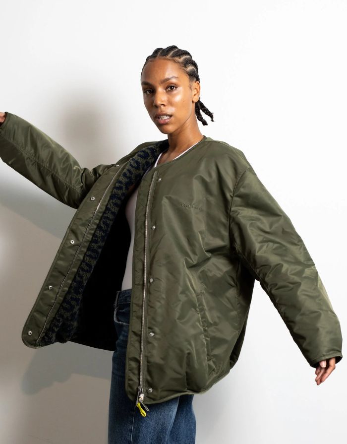 Bomber Wendejacke I Olive/Leo Navy-Olive