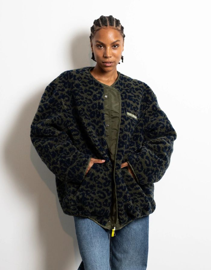 Bomber Wendejacke I Olive/Leo Navy-Olive