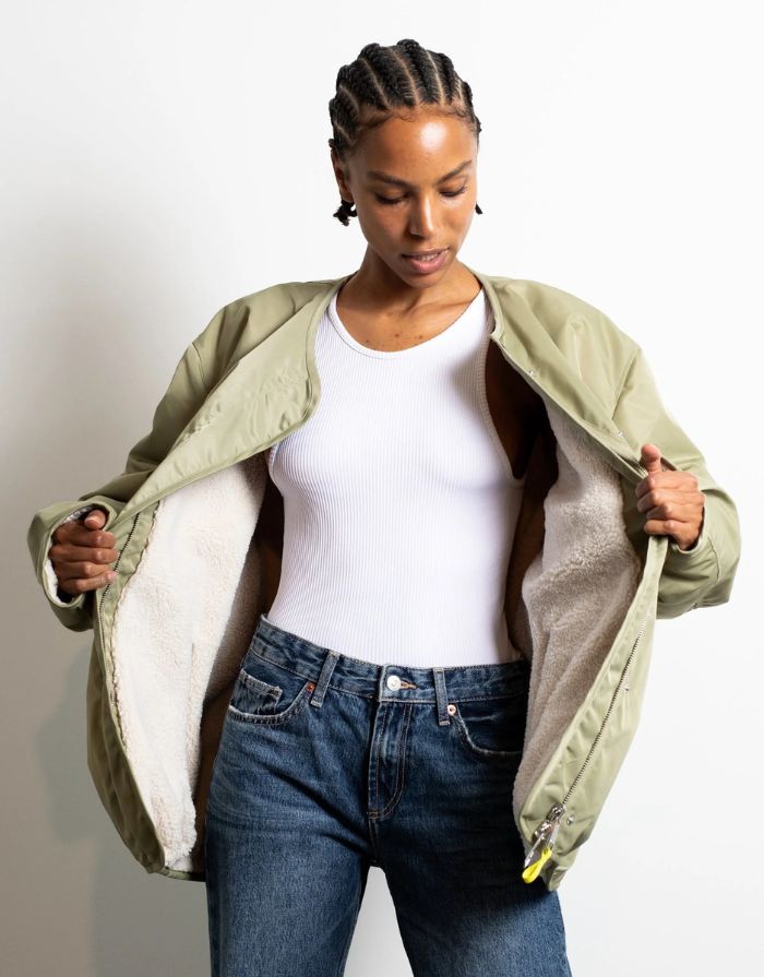 Bomber Wendejacke I Pale Olive/Sand