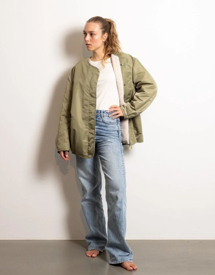 Bomber Wendejacke I Pale Olive/Sand
