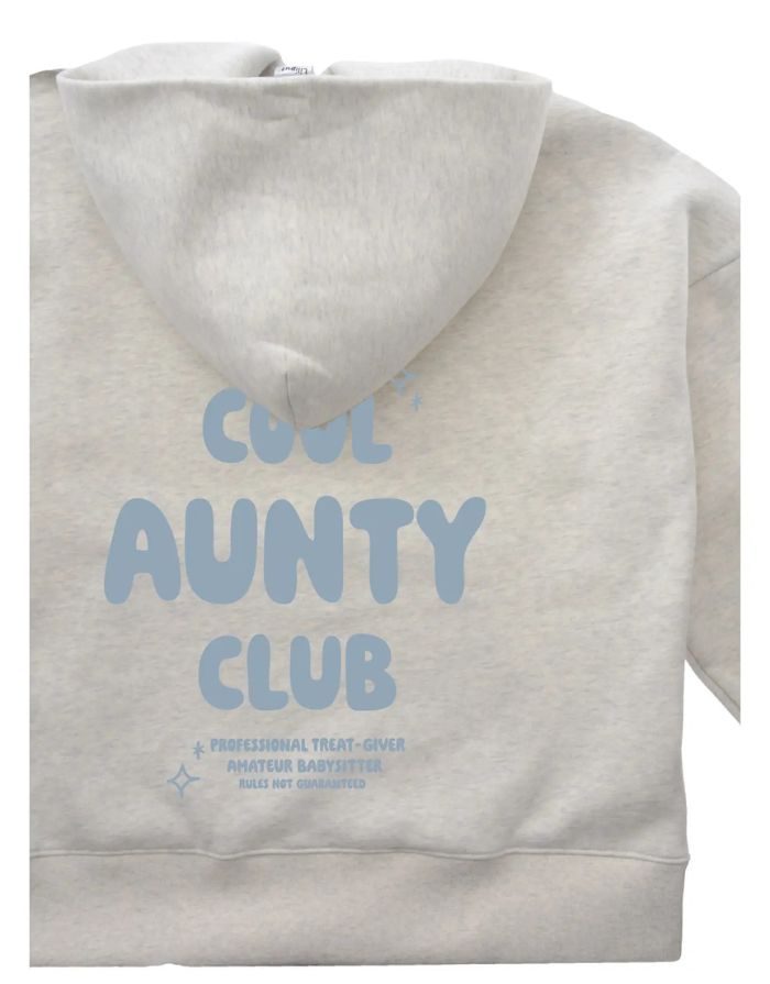 Hoodie Cool Aunty Club I Grau