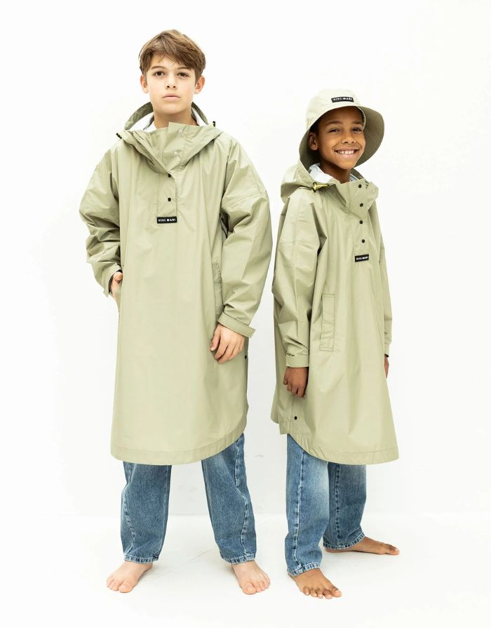Raincoat Kids I Solid Pale Olive
