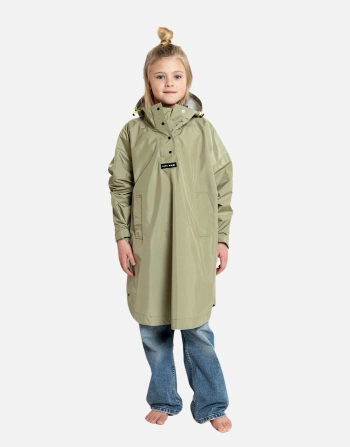 Raincoat Kids I Solid Pale Olive