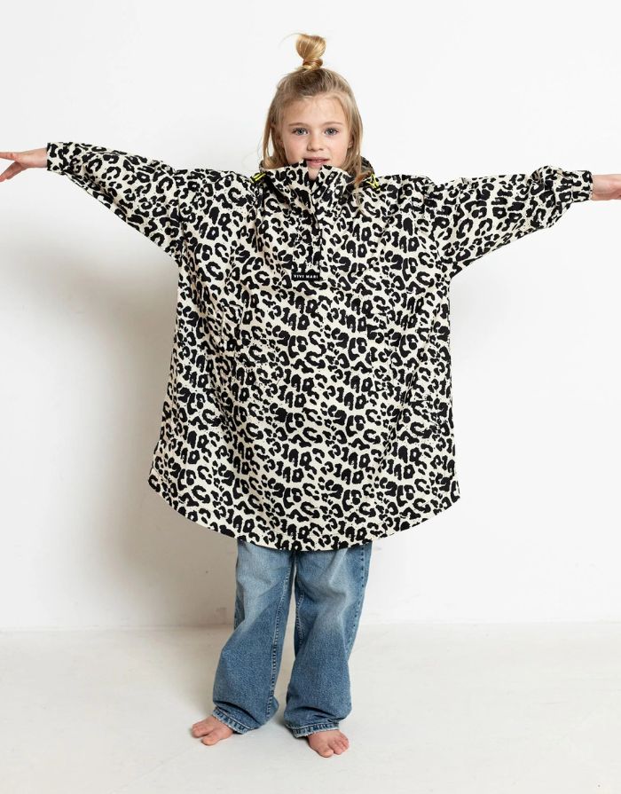 Raincoat Kids I Leo Splashes Black/Sand