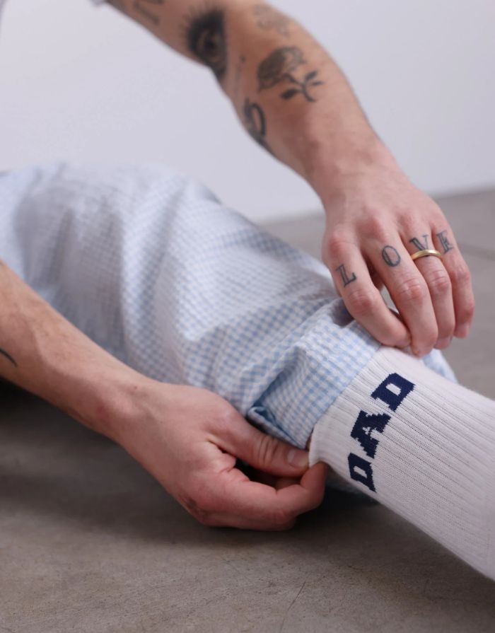 Socken Dad I College Blau