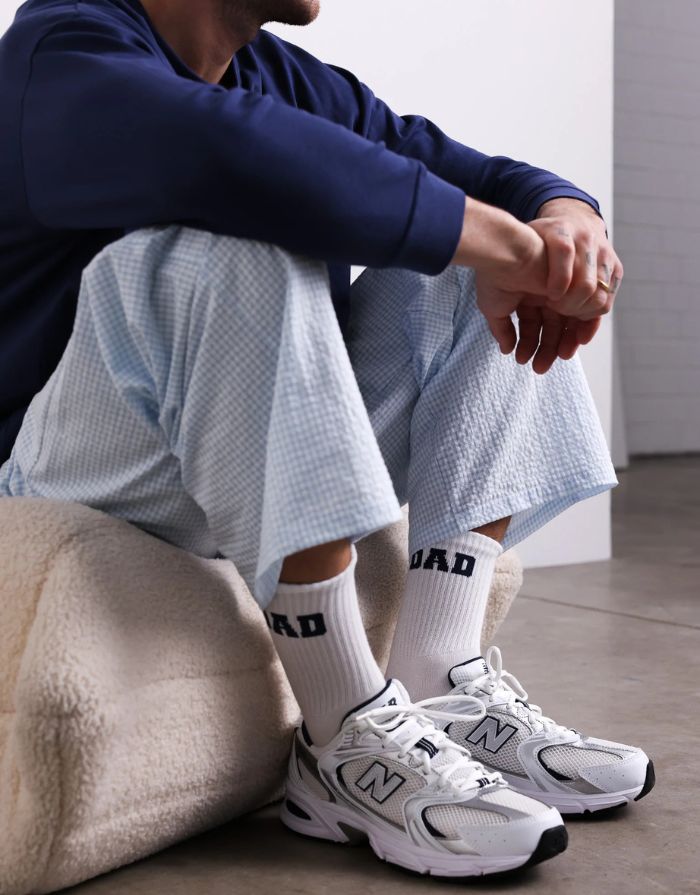 Socken Dad I College Blau