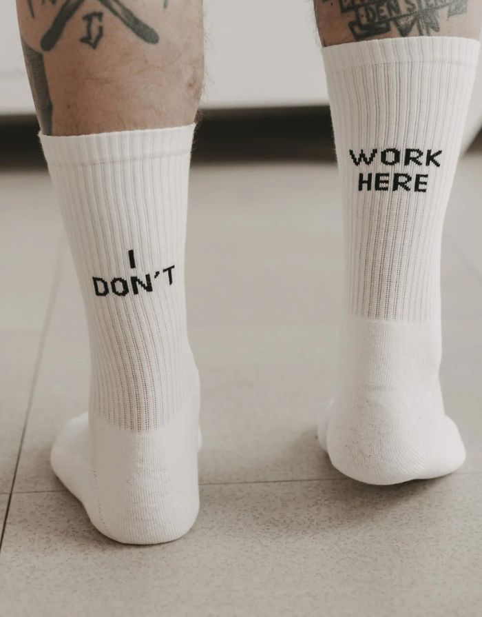 Socken Weiß I I don't work here