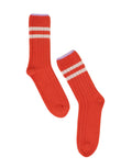 Popeia Stricksocken Wolle I Rot
