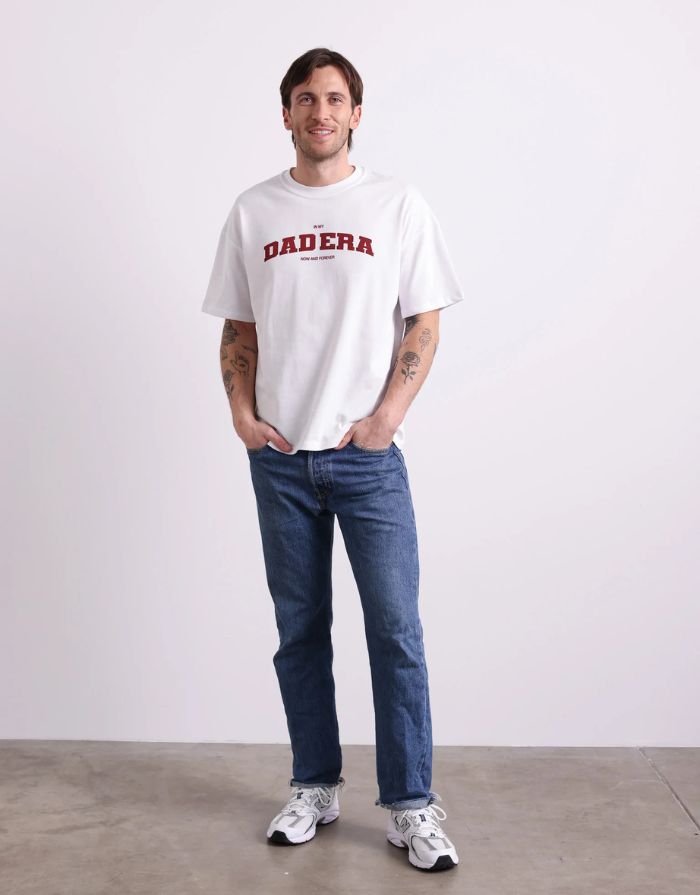 T-Shirt Dad Era I White/Burgundy