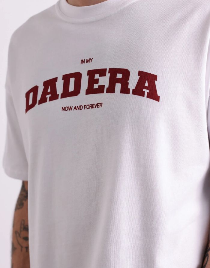 T-Shirt Dad Era I White/Burgundy